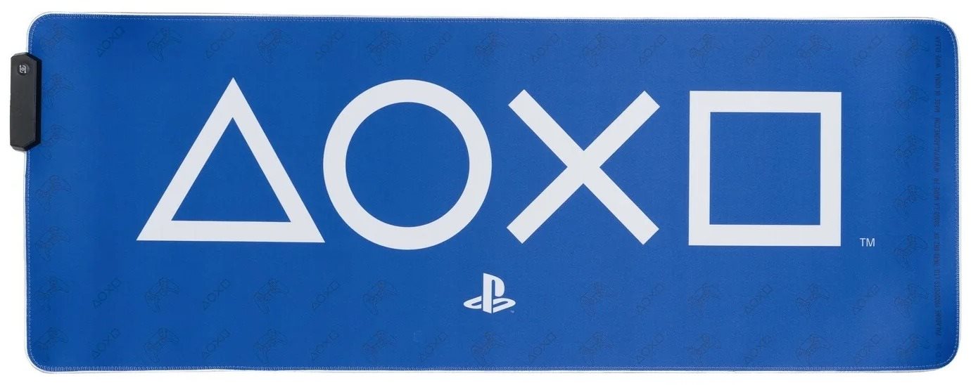 PlayStation - leuchtende Gaming-Schreibtischunterlage