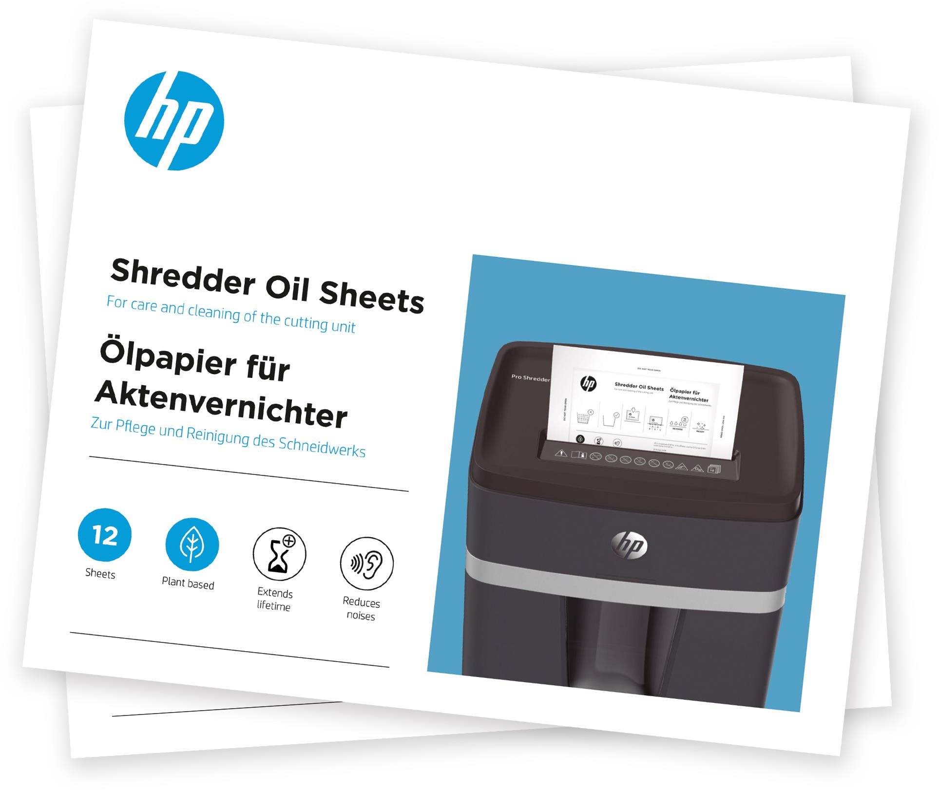 HP Ölpapier für Papiershredder 12 Stück