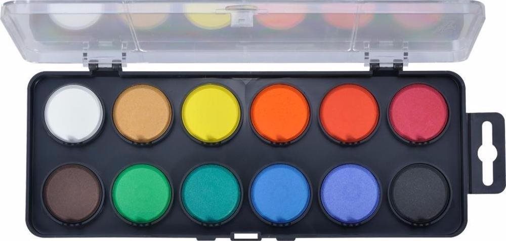 Koh-i-noor 172511 - Wasserfarben 30 mm, 12 Farben