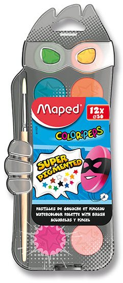 Maped Colour Peps Wasserfarben, 12 Farben
