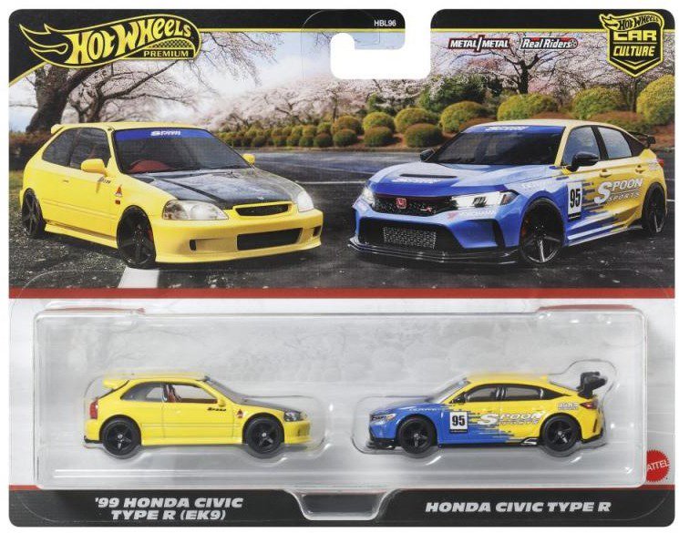 Hot Wheels Premium-Set von Autos, Honda