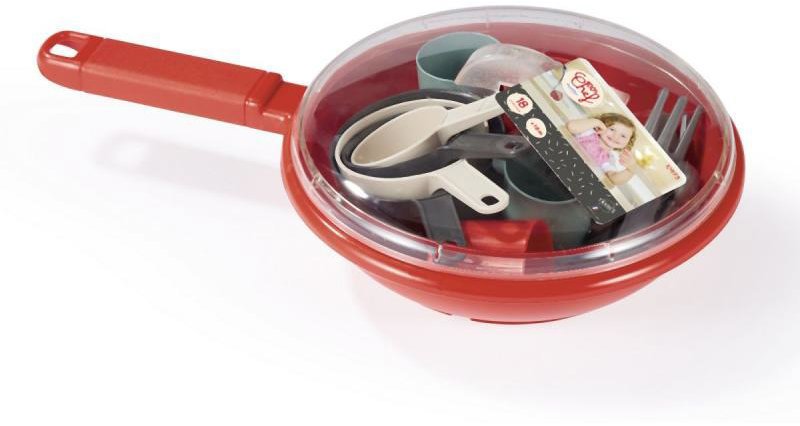 Ecoiffier Pfannen und Geschirr, 18 Stück