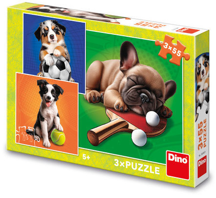 Dino Dog Athletes 3 × 55 Stück