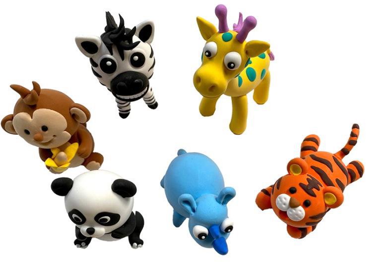 Mac Toys Modelo Selbsthärtender ZOO, 15 Stück