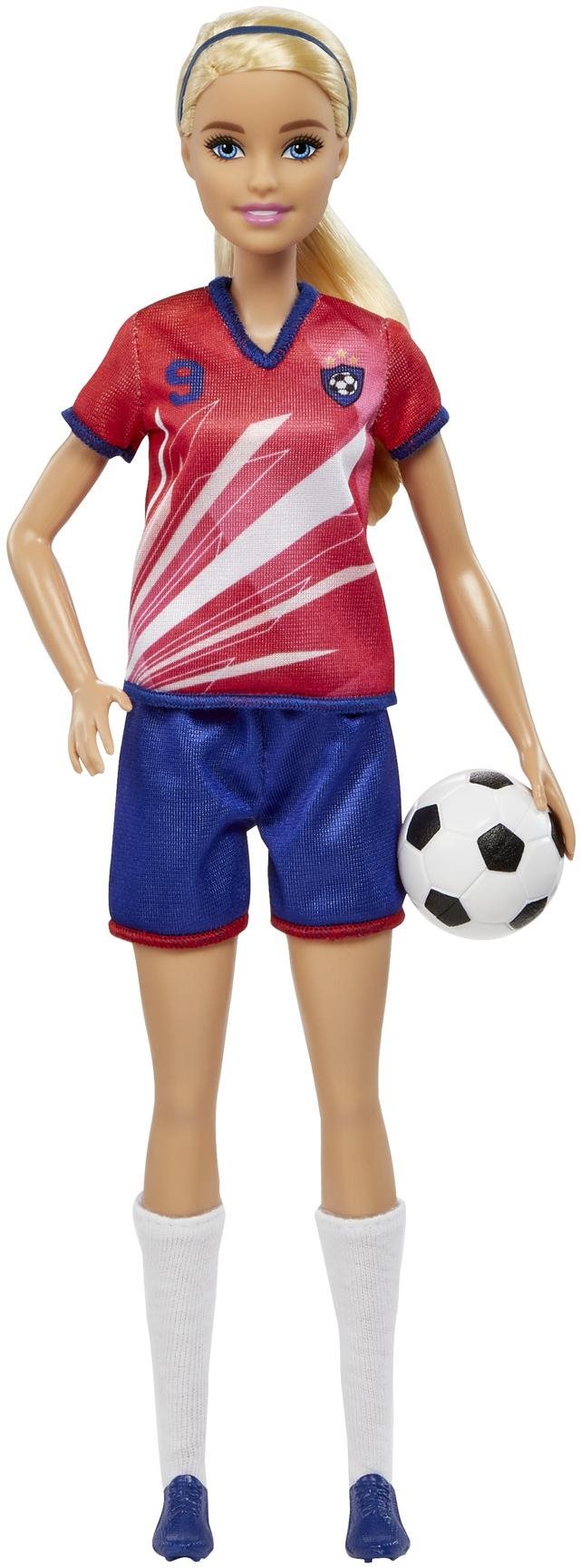 Barbie Fußball Puppe - Barbie im roten Trikot