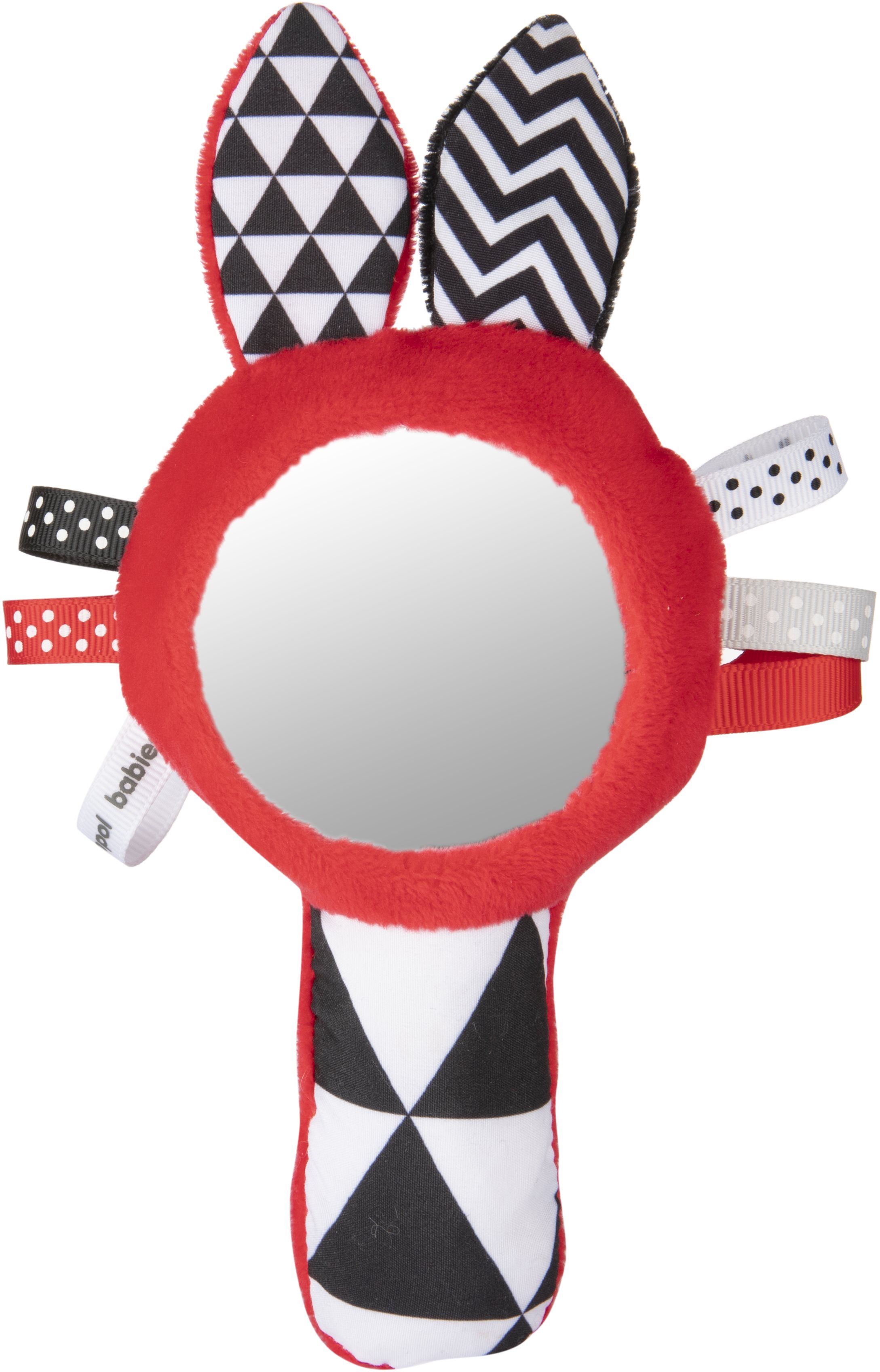 Canpol babies Kontrastpfeifhantel mit einem Spiegel SENSORY