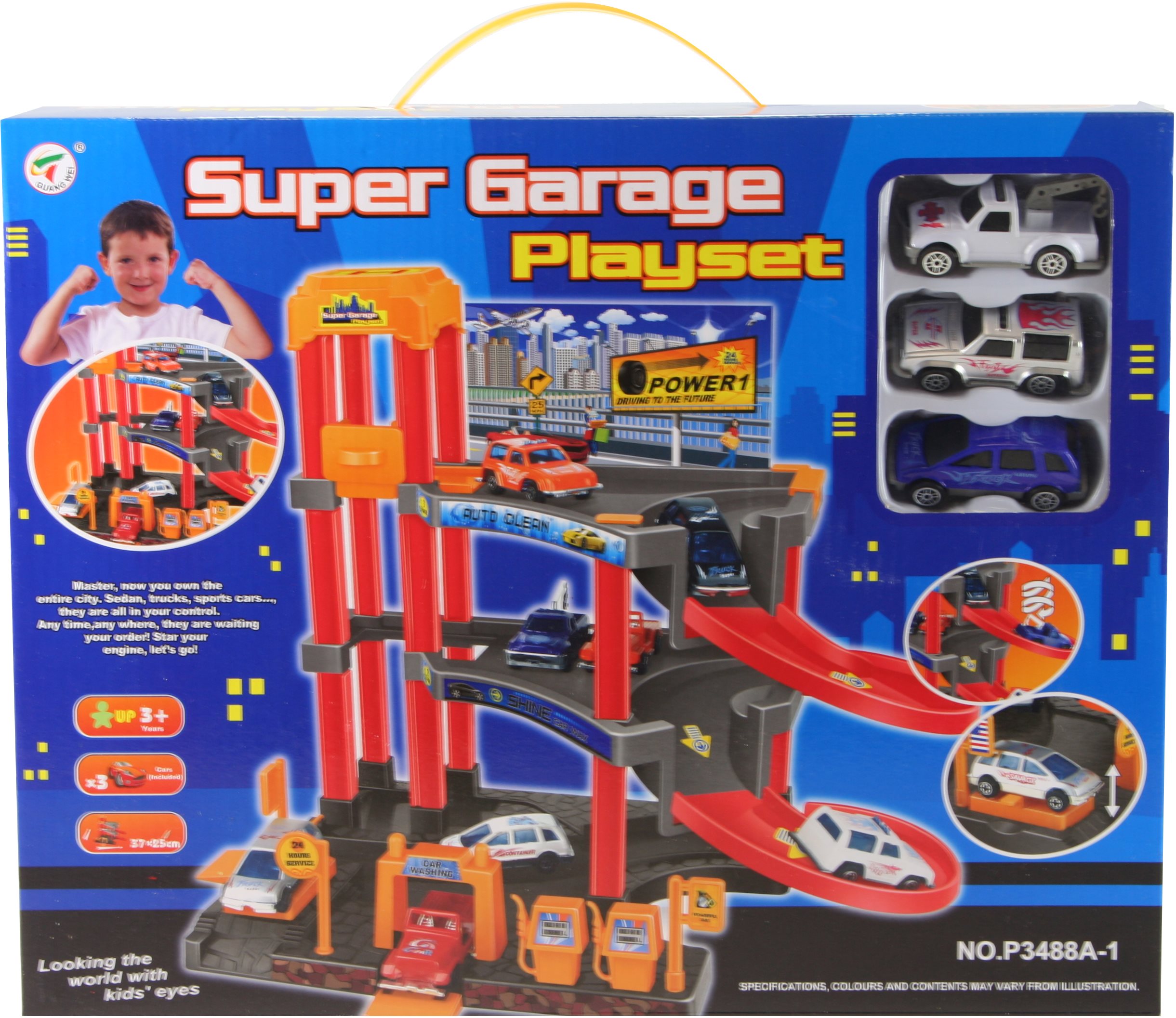 Spielset - Parkhaus mit Autos