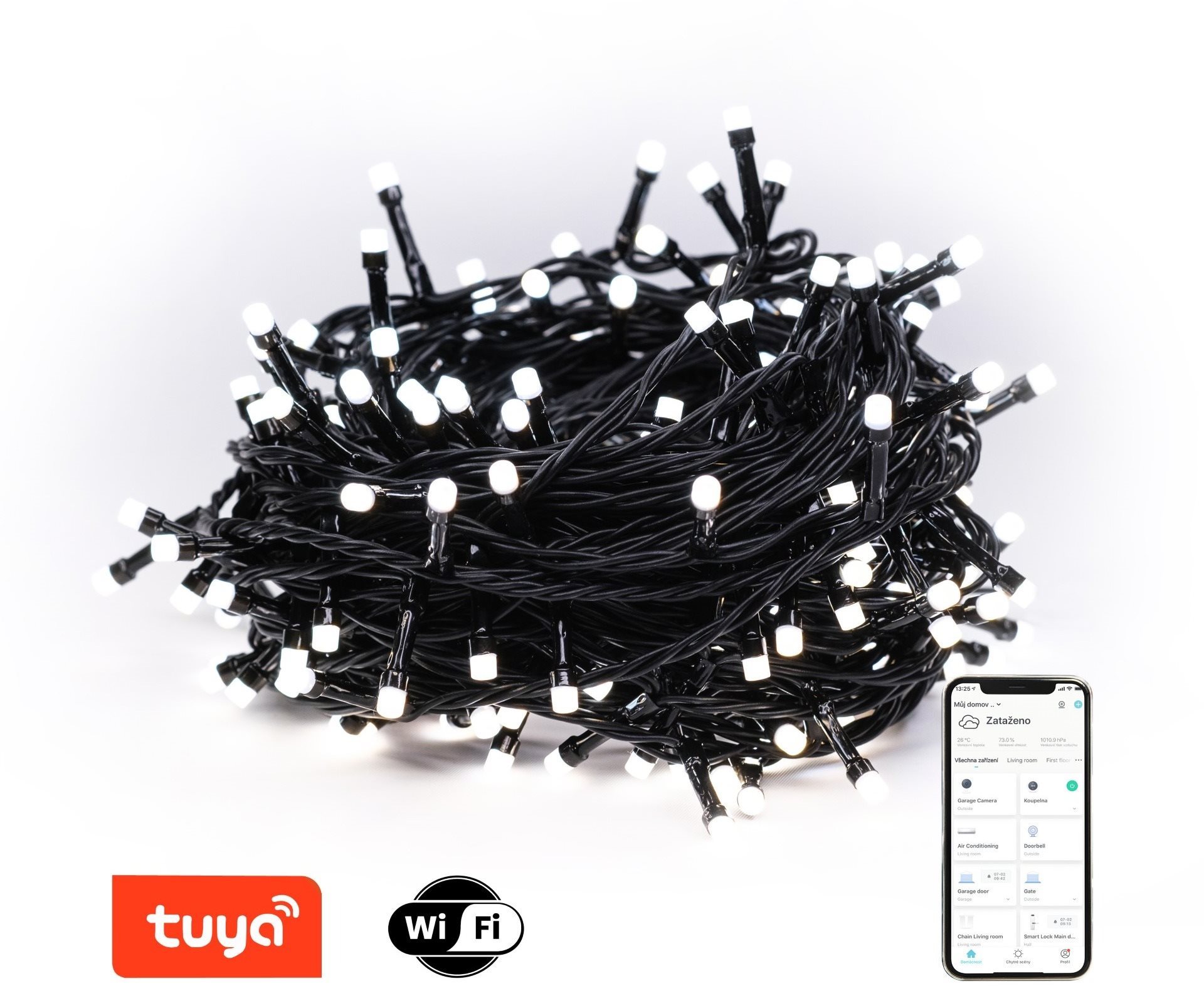 Immax NEO LITE Smart Weihnachts-LED-Beleuchtung - 20m Kette, 200 Stück CCT Dioden, WiFi, TUYA