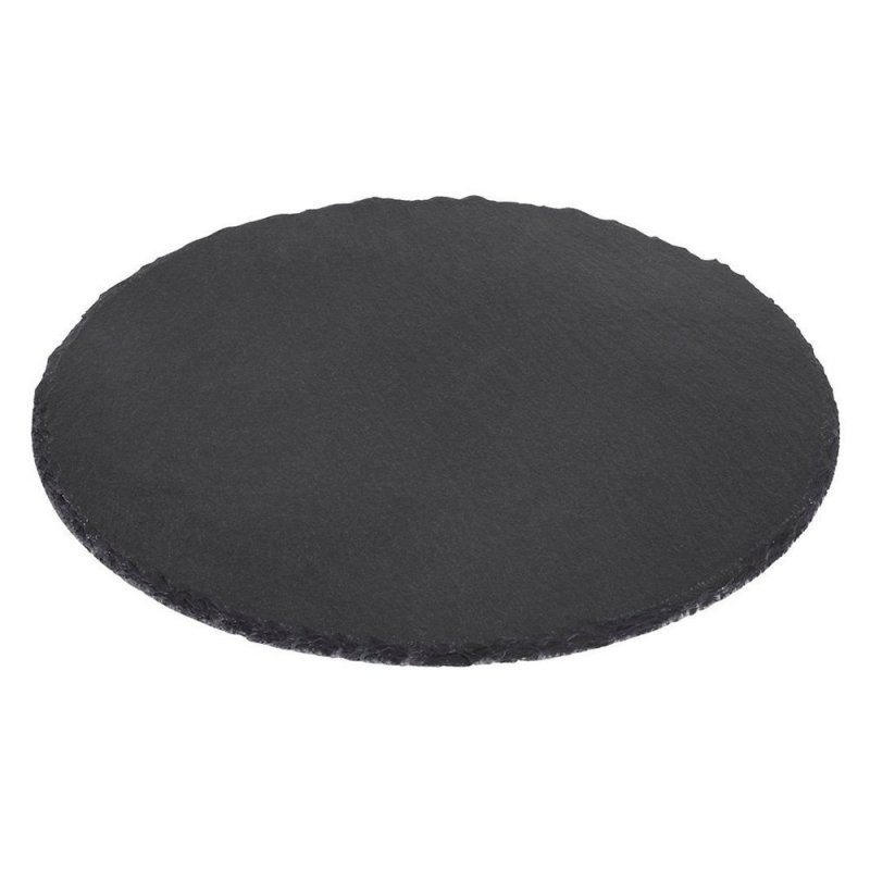 Kesper Schieferplatte zum Servieren von Speisen - rund - 35 cm