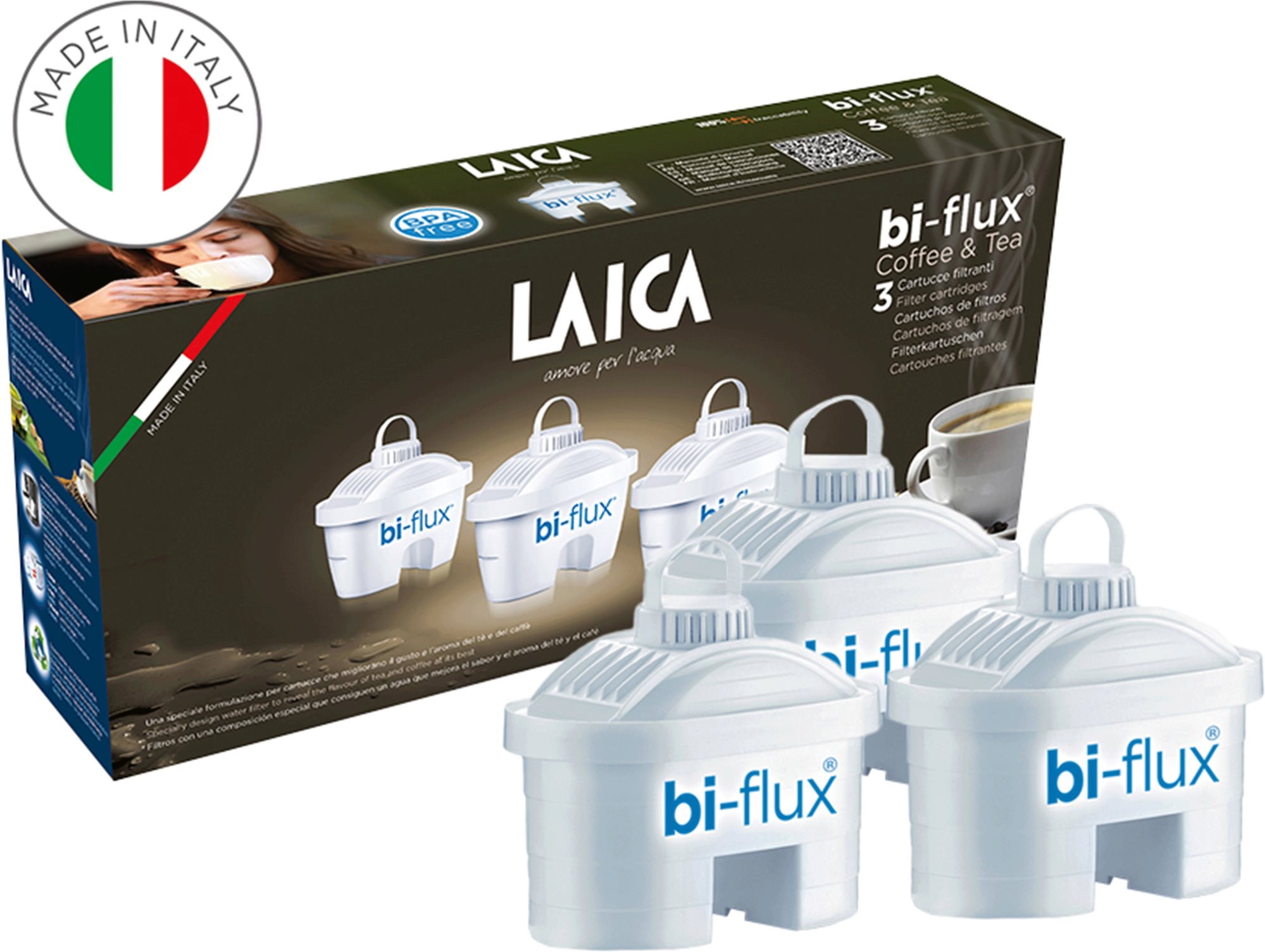 Laica Bi-Flux Kaffee und Tee C3M, 3St, 3 Stk