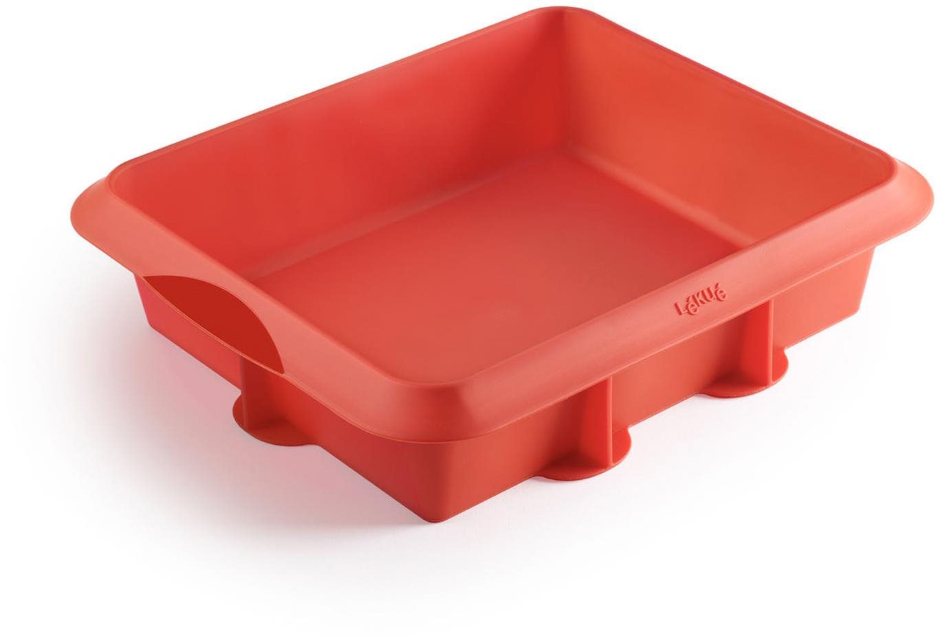 Lékué Silikon-Auflaufform für Lasagne Lékué Lasagne Cake | rot