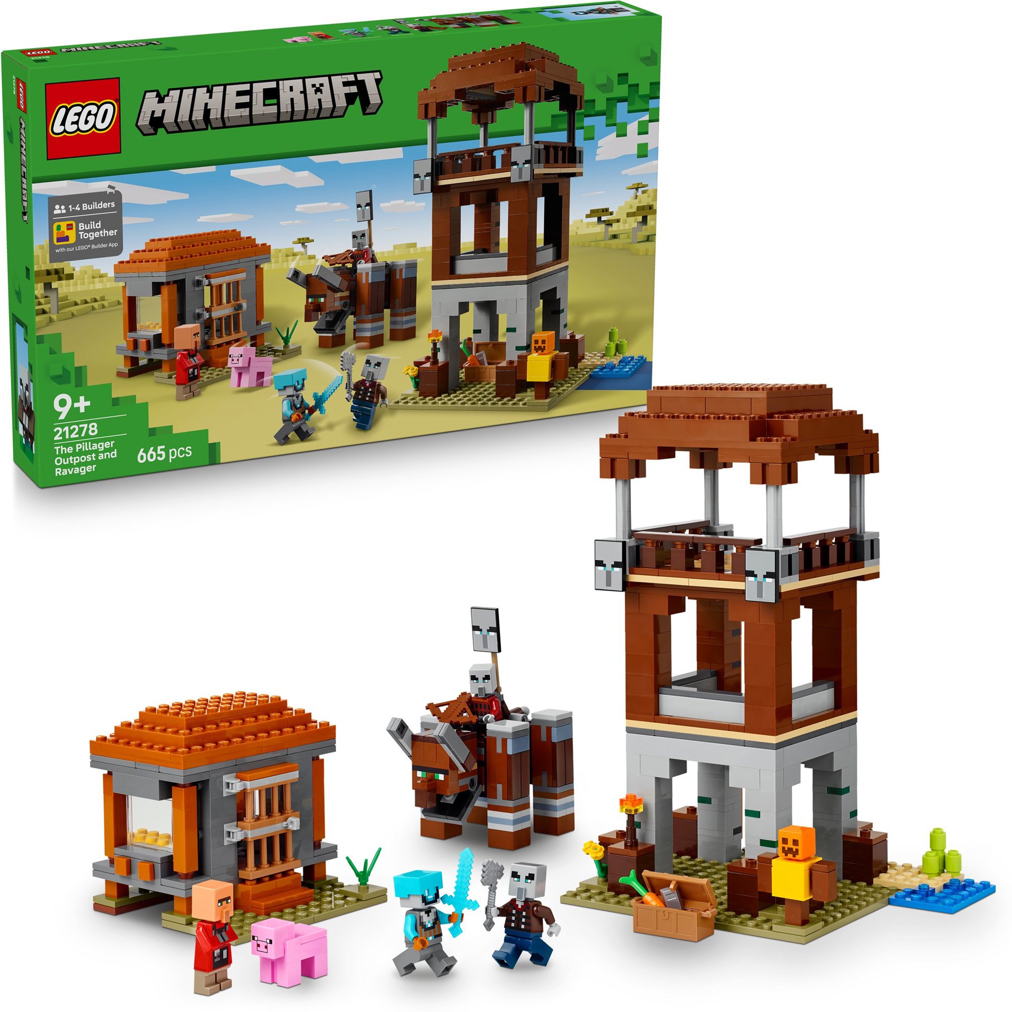 LEGO Minecraft 21278 Ein Verwüster am Plünderer-Außenposten