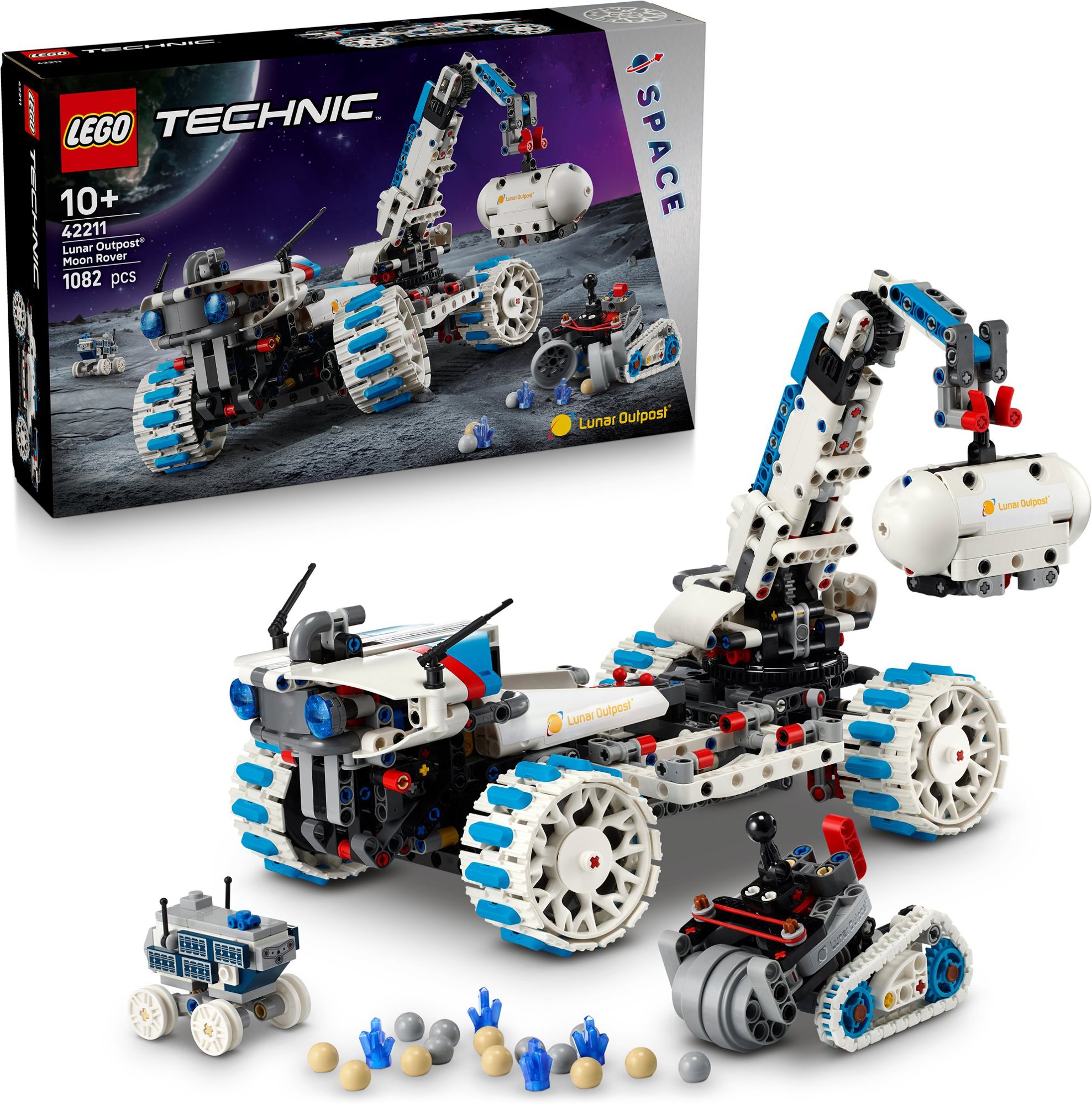 LEGO Technic 42211 Lunar Outpost Mondrover-Raumfahrzeug