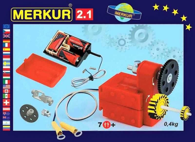 Merkur Metallbaukasten Elektromotor, 3 Stk