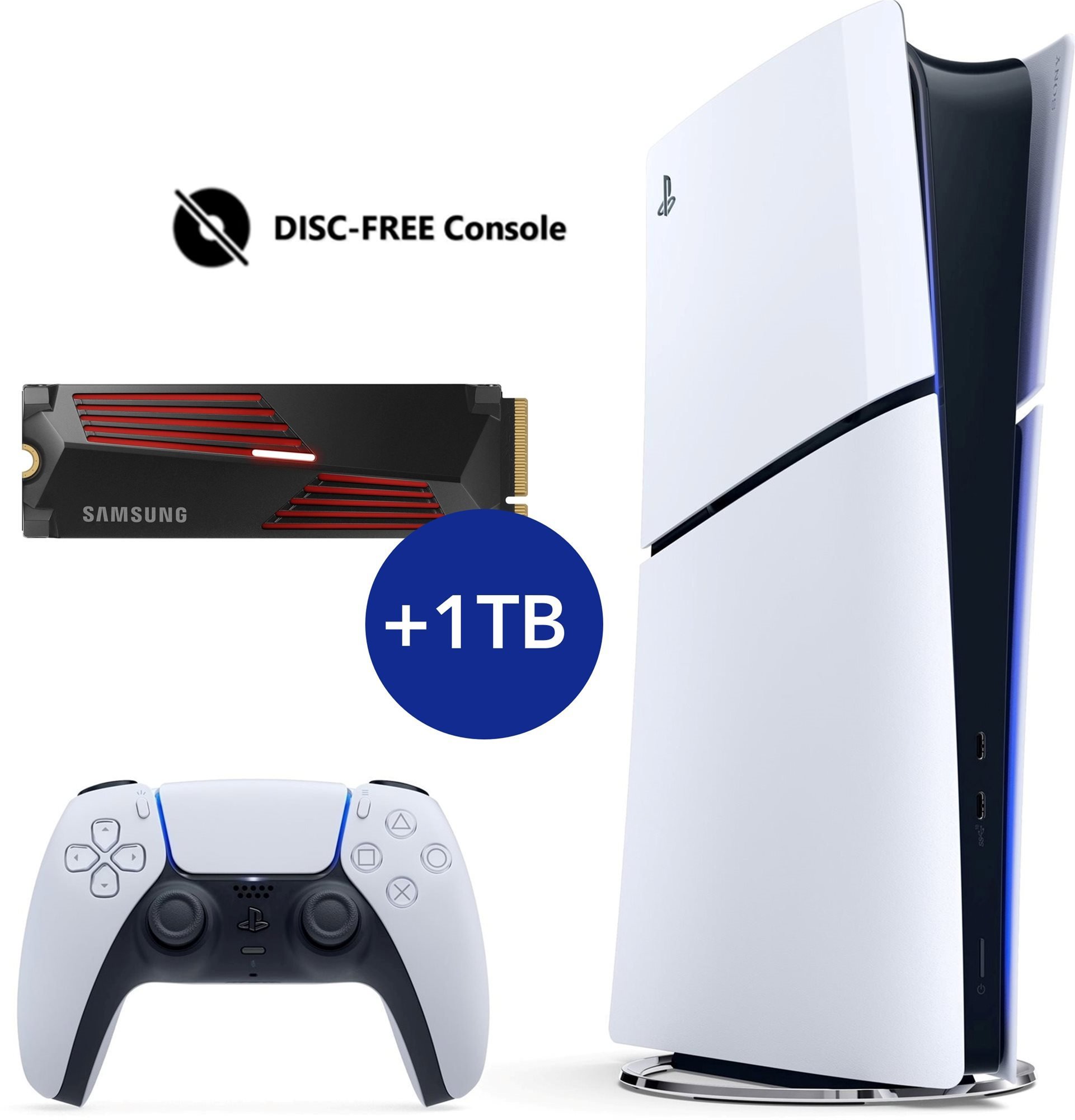 PlayStation 5 (Slim) Digital Edition - 1TB + 1TB SSD (ESD)
