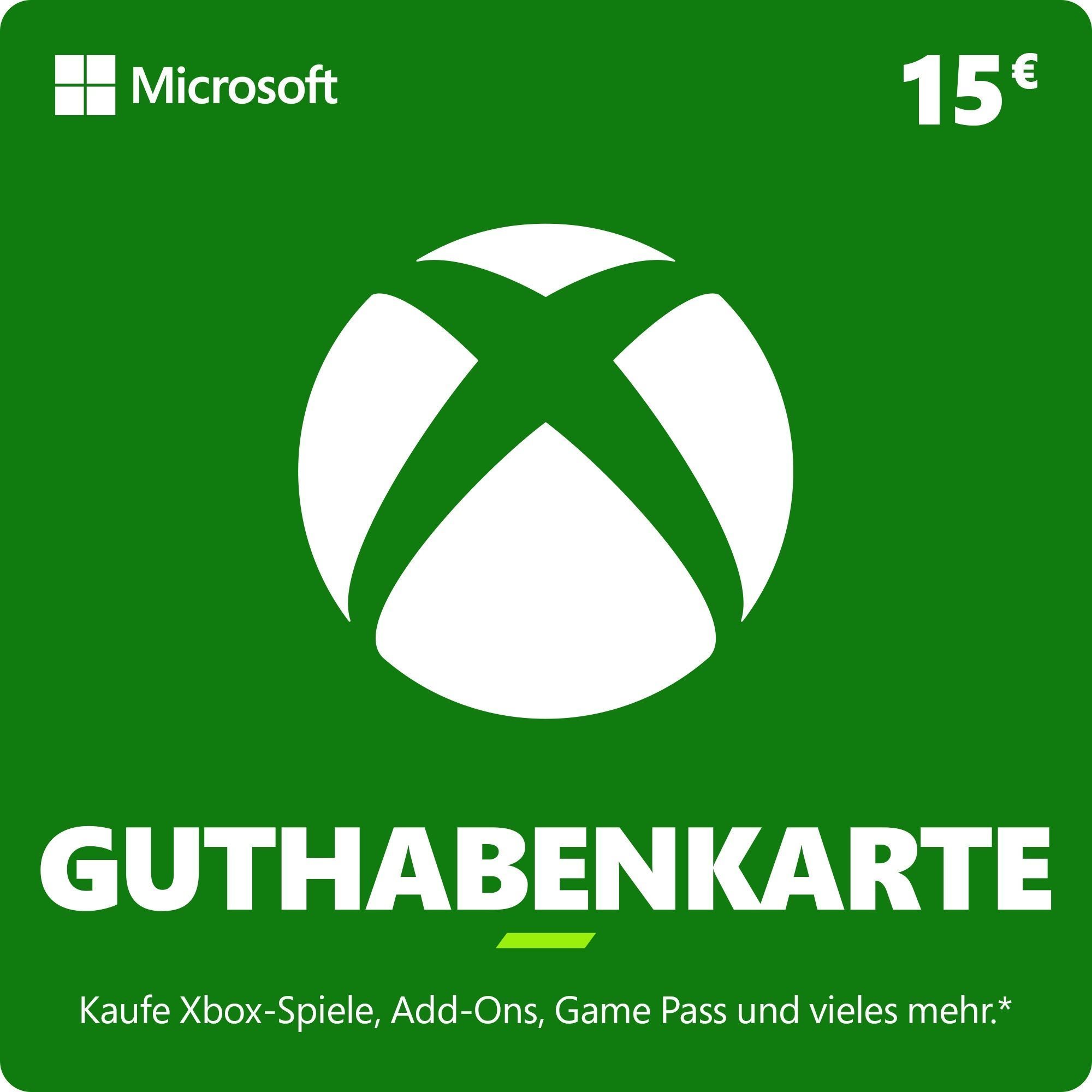 Xbox Live Geschenkkarte im Wert von 15 Eur (ESD)