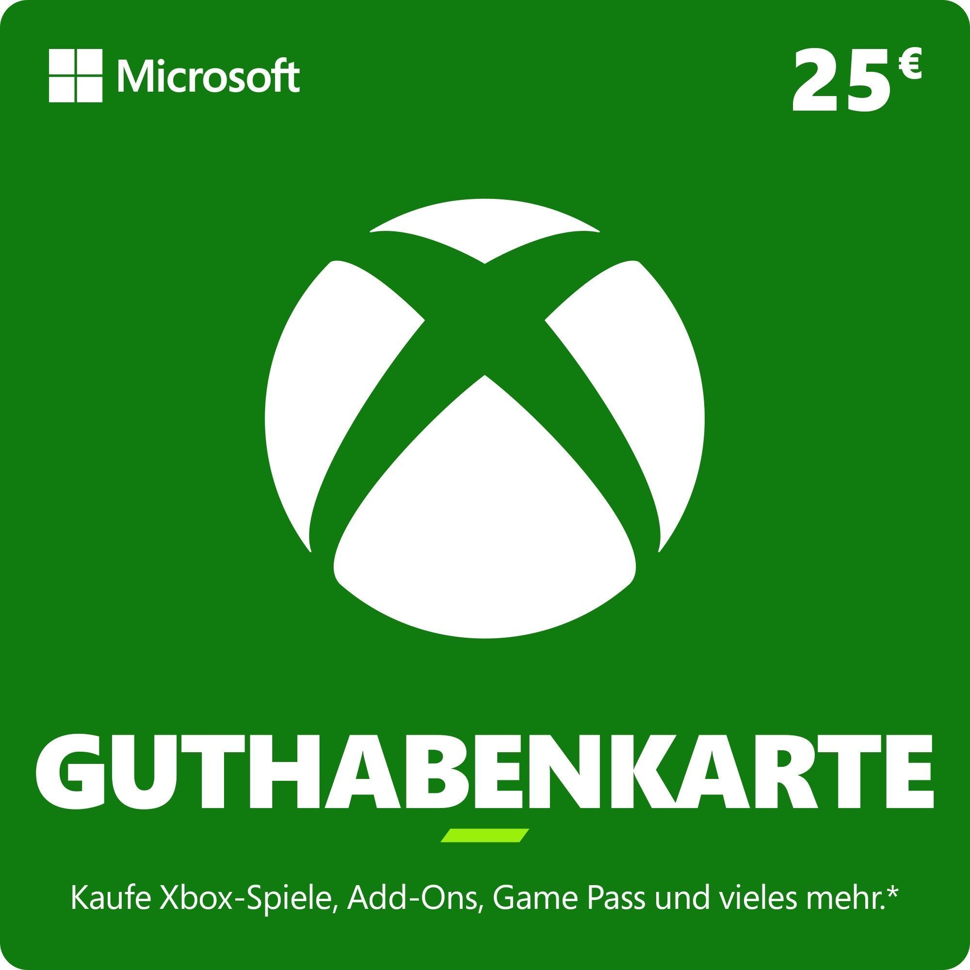 Xbox Live Geschenkkarte im Wert von 25 EUR (ESD)