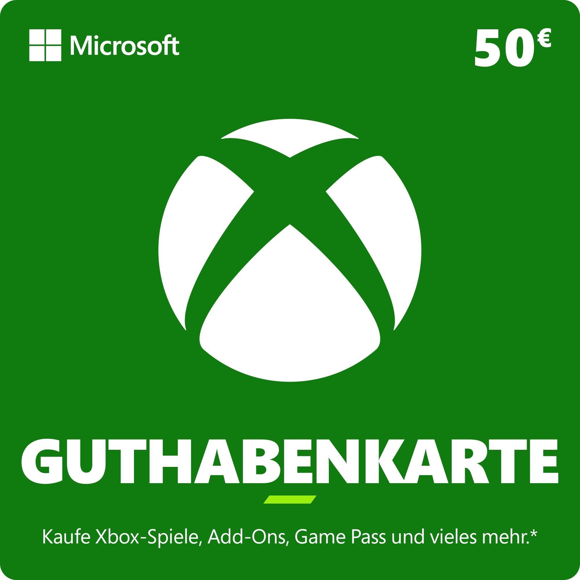 Xbox Live Geschenkkarte im Wert von 50 Eur (ESD)