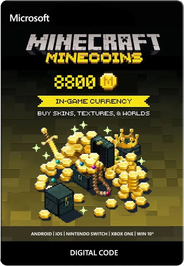 Minecraft: Minecoins Pack: 8800 Coins - Xbox / Windows Digital (ESD)