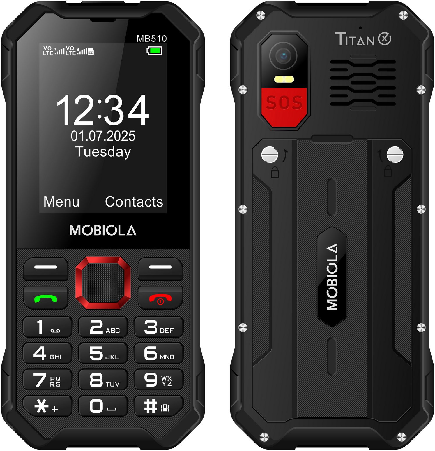 Mobiola MB510 TitanX 4G schwarz