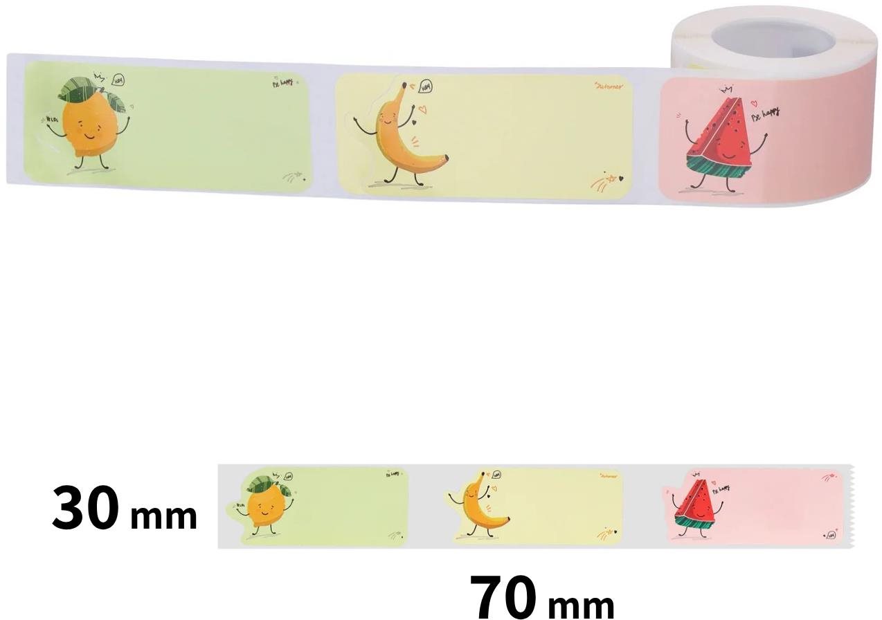 Niimbot-Etiketten T 30 x70 mm 110 pcs Fruchtparty für B21, B21S, B3, B1S