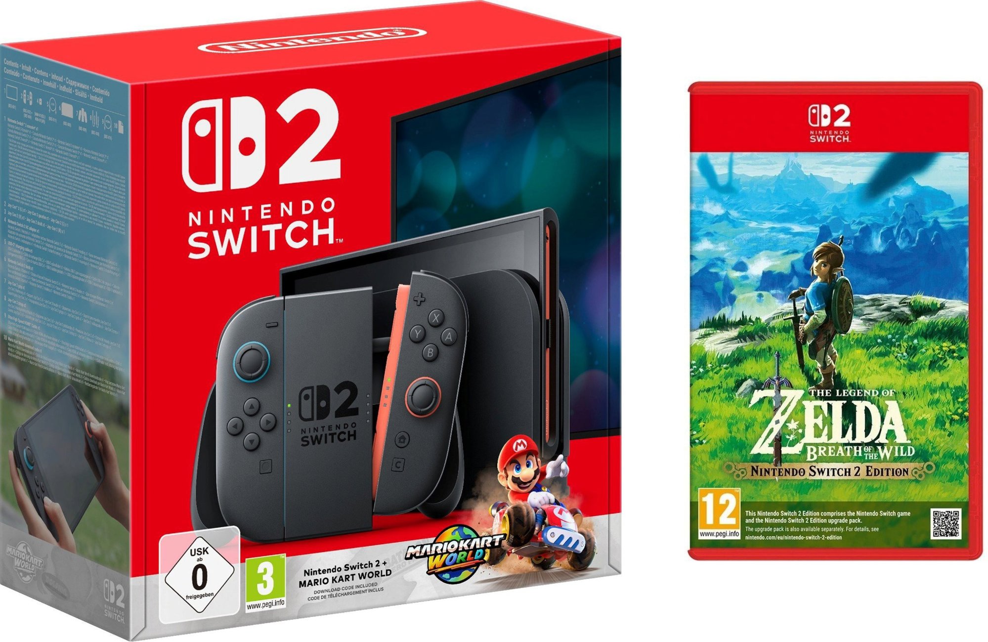 Nintendo Switch 2 + Mario Kart World + The Legend of Zelda: Breath of the Wild
