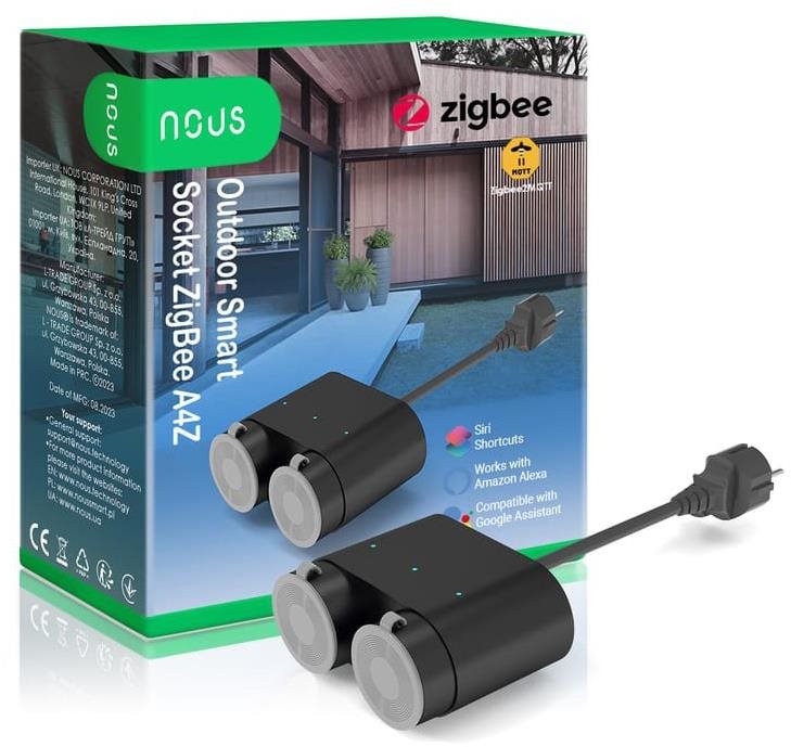 Nous A4Z Zigbee Outdoor Smart Steckdose