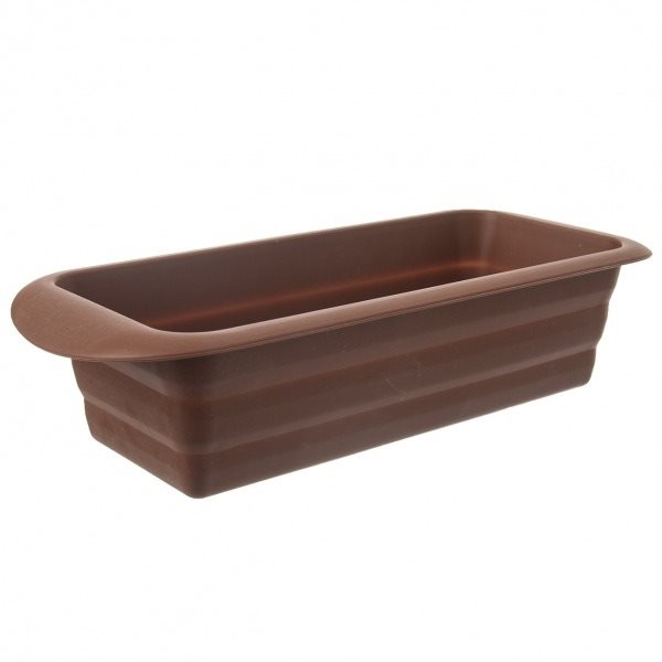 Orion Brotbackform aus Silikon - 29 cm x 12 cm - braun