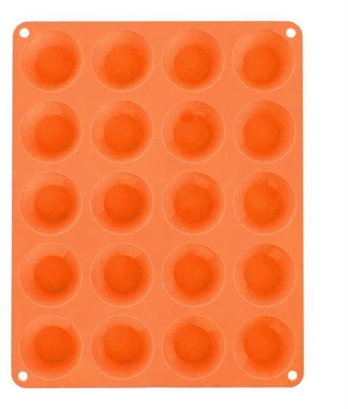 Orion Silikon Muffinform klein 20 orange, 20 Stk