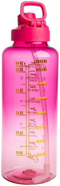 Paris Hilton Motivations-Trinkflasche 1,8 l rosa