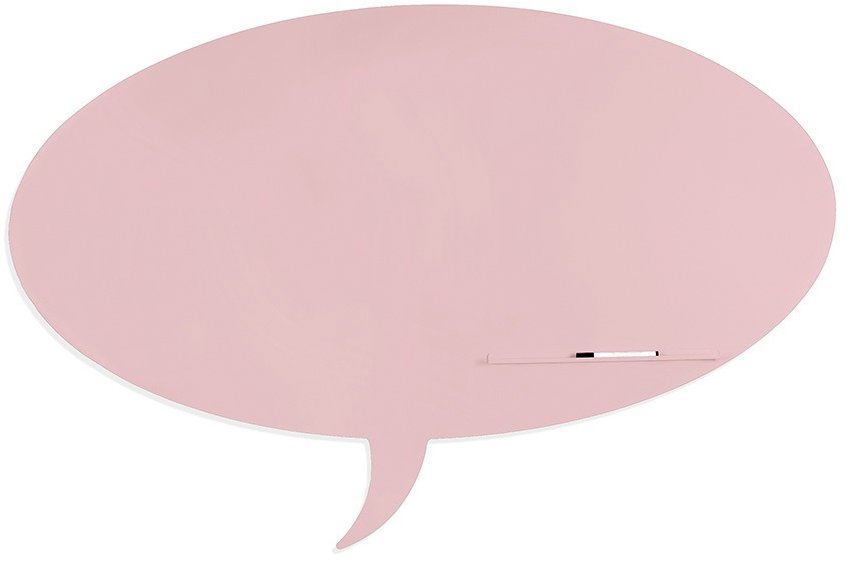 ROCADA Skin Shape Talk 6440-490, rahmenlos, Blasenform, 115 x 75 cm, rosa RAL 490