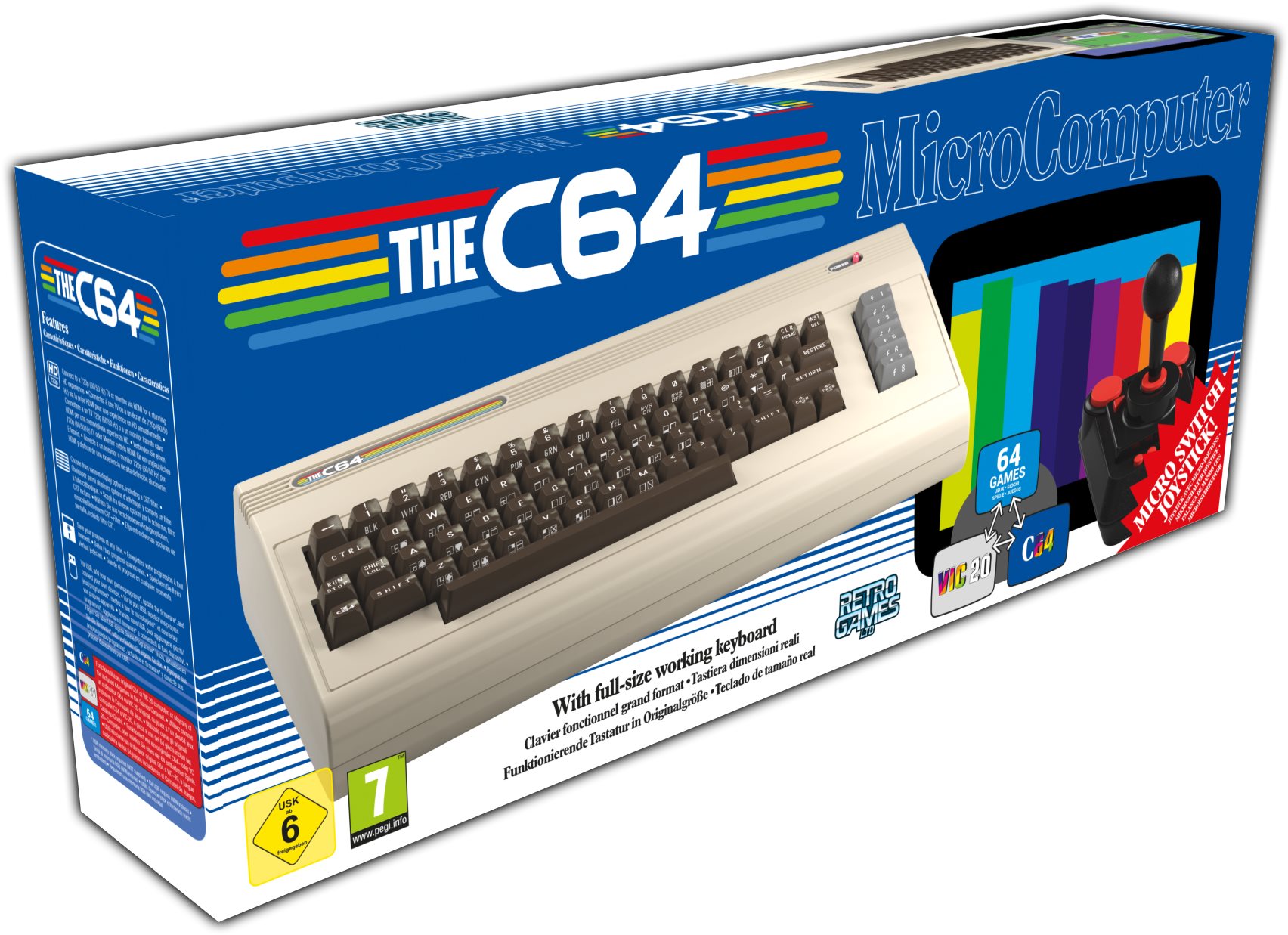 Retro-Konsole Commodore C64 Maxi