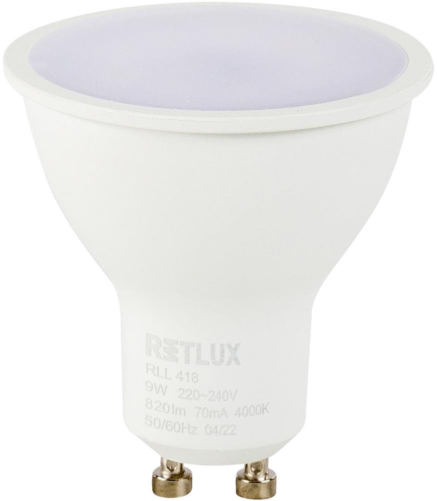 RETLUX RLL 418 GU10 Bulb 9 Watt - kaltweiß