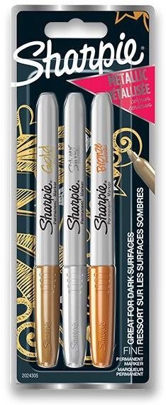 SHARPIE Metallic Marker 1,4 mm - 3 Metallic-Farben