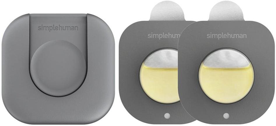 Simplehuman Geruchsabsorber für Abfalleimer, Halter + 2 Kapseln