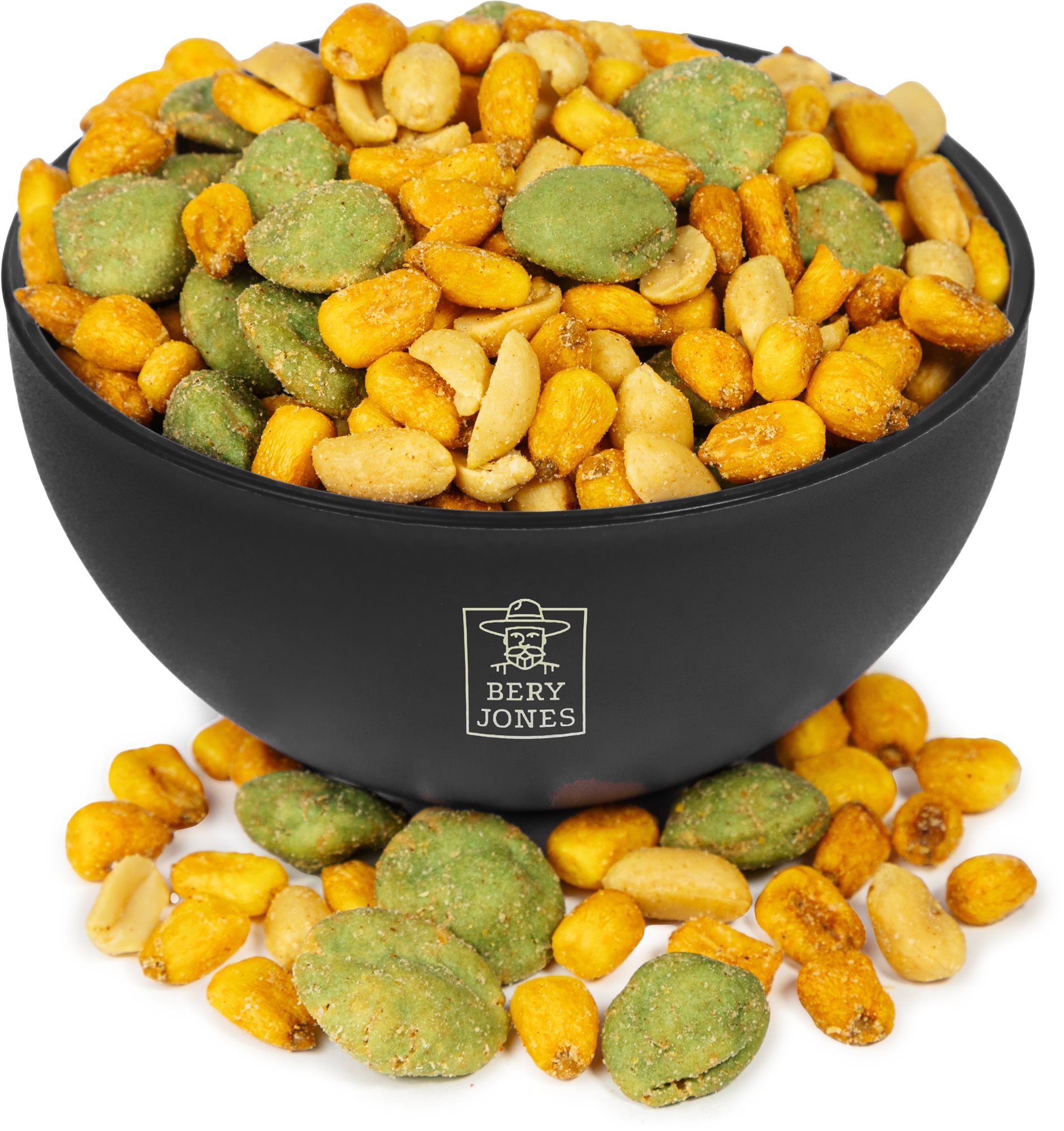 Bery Jones Salty Mix - Erdnüsse mit Wasabi und Mais 500 g