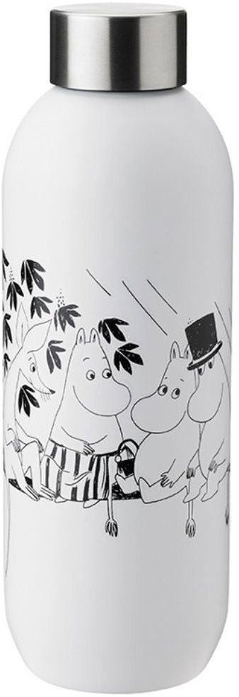 Stelton TO GO CLICK MOOMIN Reiseflasche 0,75 l matt weiß