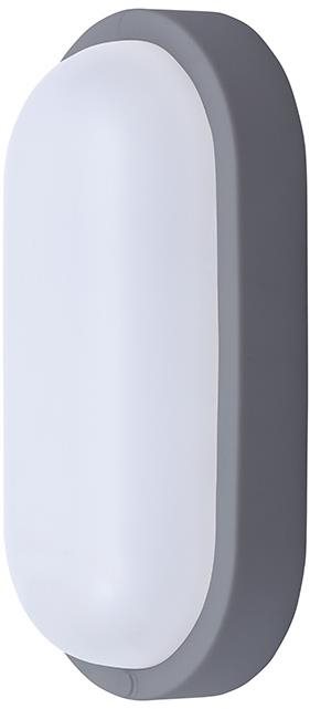Solight LED-Außenbeleuchtung oval, 21cm, grau