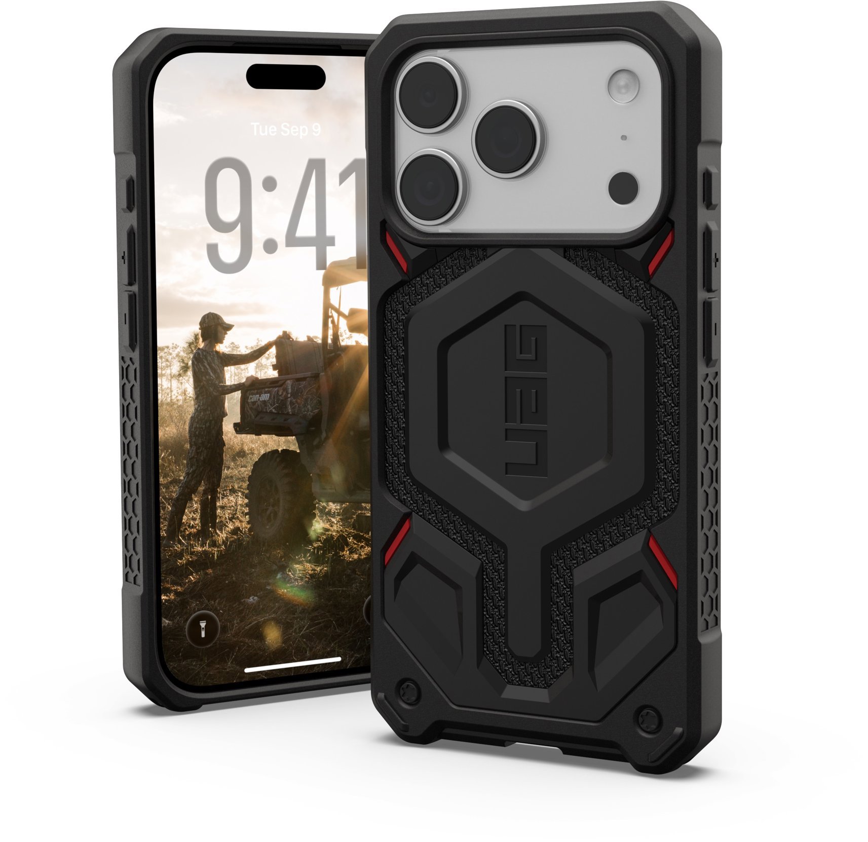 UAG Monarch Pro Kevlar Black iPhone 17 Pro Image