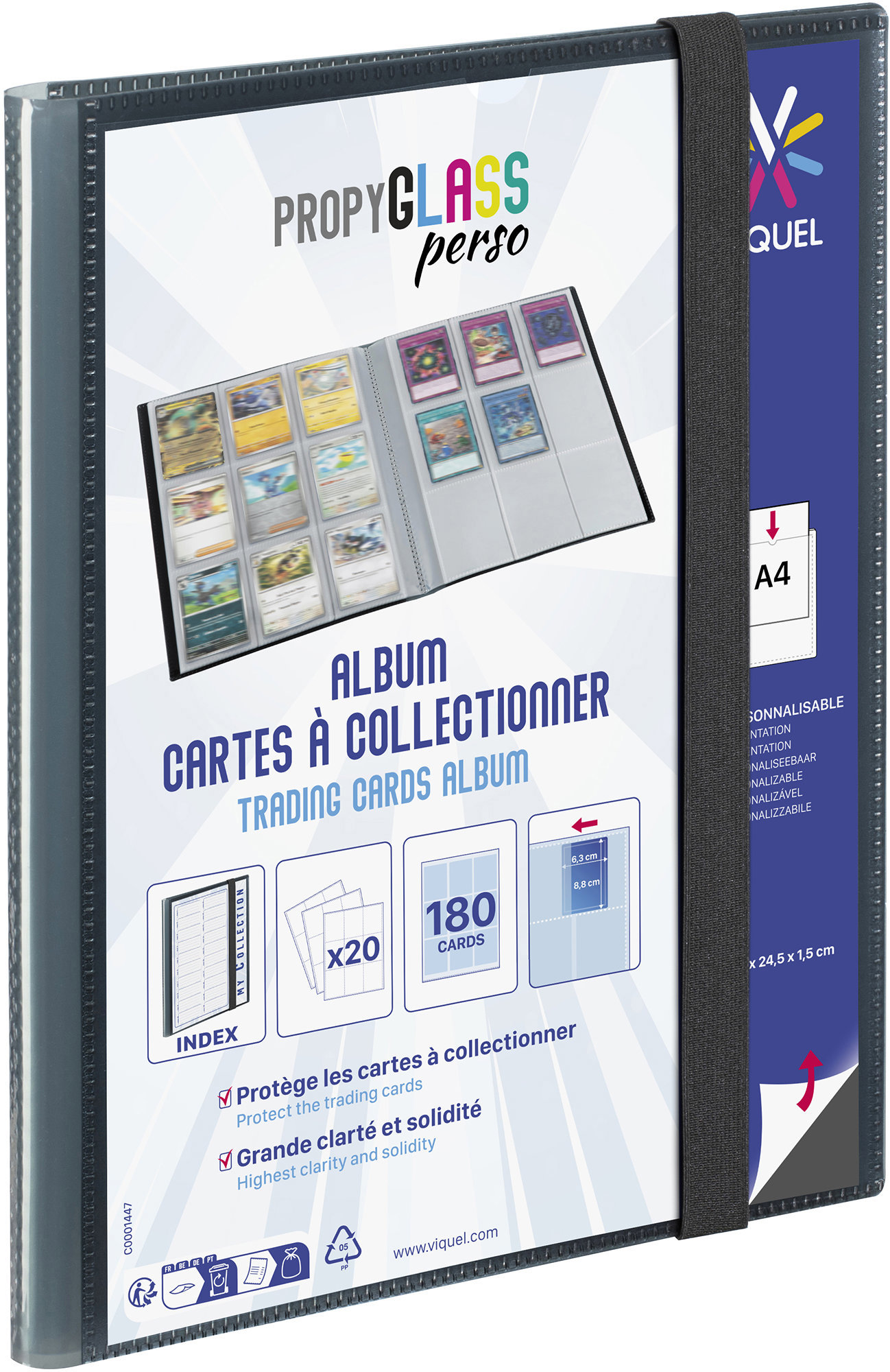 VIQUEL für bis zu 180 Sammelkarten