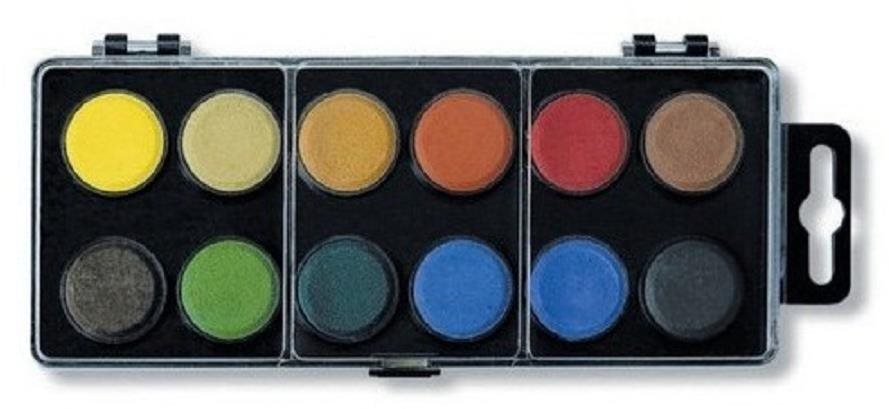 Koh-i-noor 171531 - Wasserfarben 22,5 mm, 12 Farben